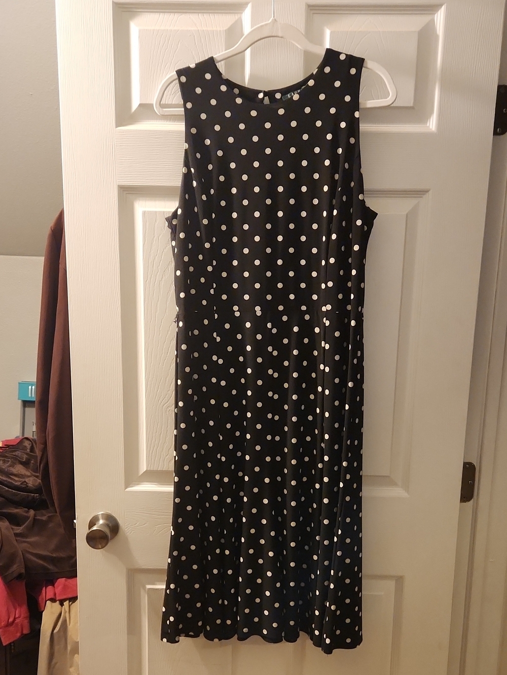 Ralph Lauren Black Dress with White Polka Dots